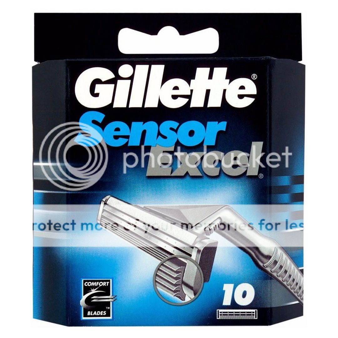 Gillette Sensor Excel Razor Blades Pack of 10 cartridges comfort blade (Gill007) eBay
