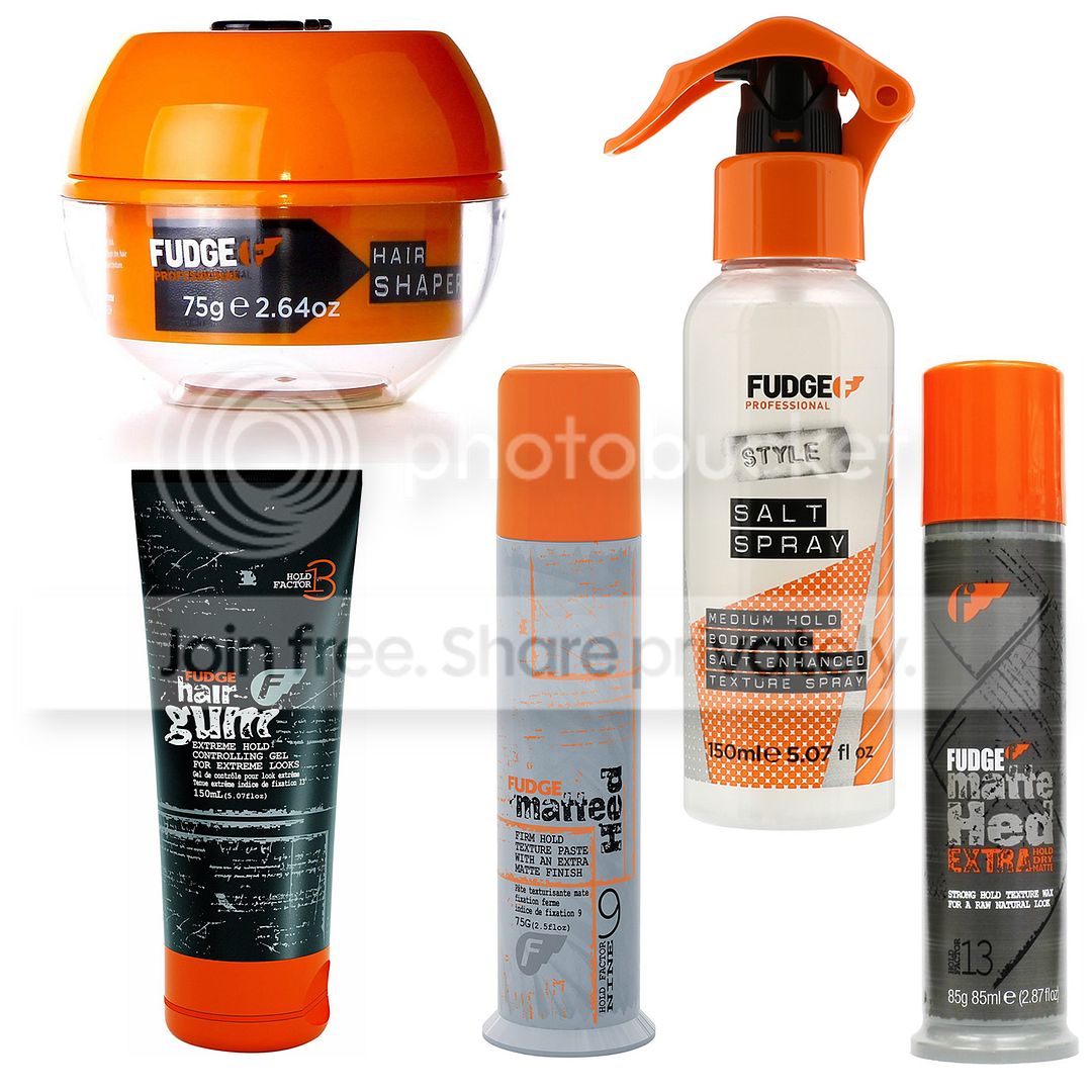 Fudge Hair Styling And Texture Wax Paste And Spray Products To