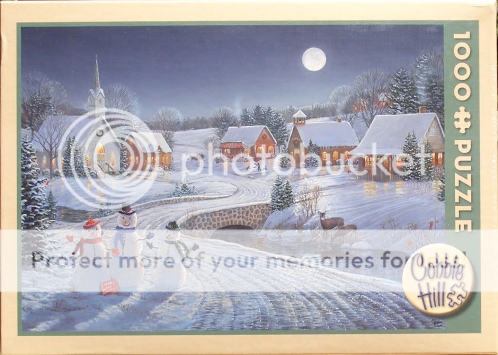 ONE DECEMBER NIGHT New 1000 pc Jigsaw Puzzle Snowmen  