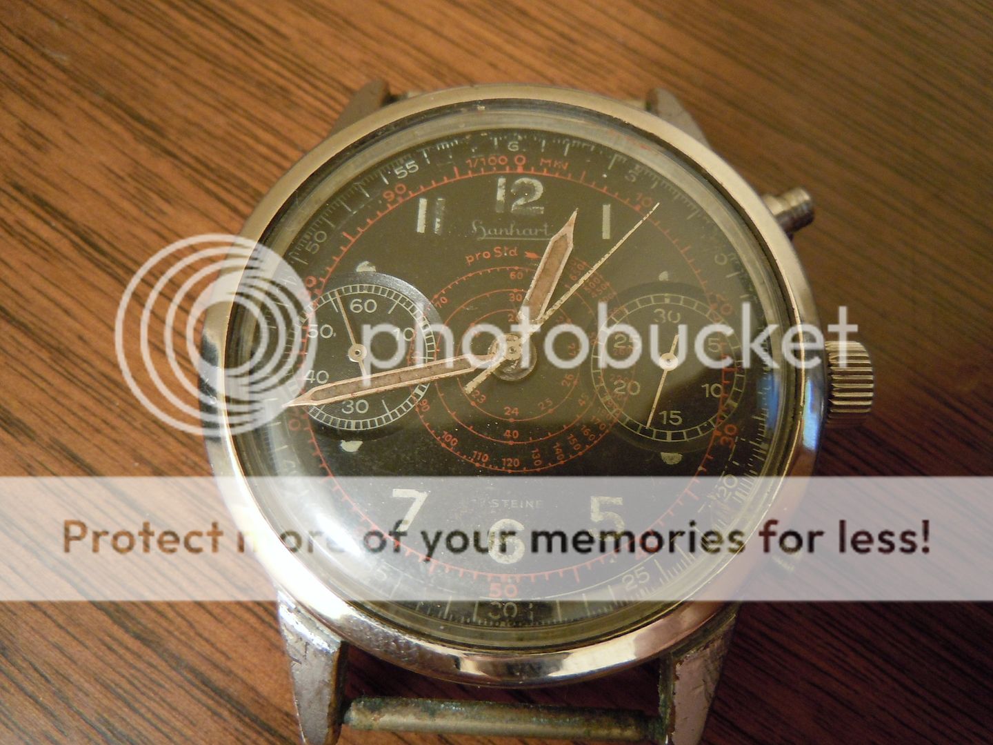 Vintage Hanhart German Luftwaffe Pilot Military Red chronograph WWII ...