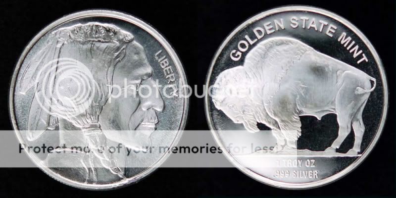 oz 999 Silver ag American Indian Head Buffalo Coins  